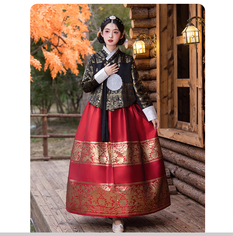 Traditional Korean Lifestyle - Ethnic style retro Hanbok temperament slimming