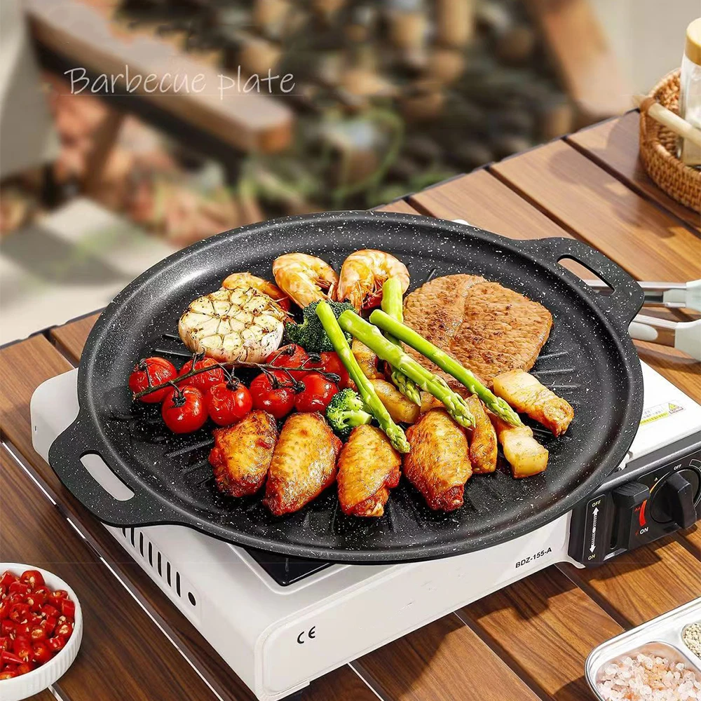 34CM Outdoor BBQ Grill Pan Non - Korean Bbq Grill 评论和价格