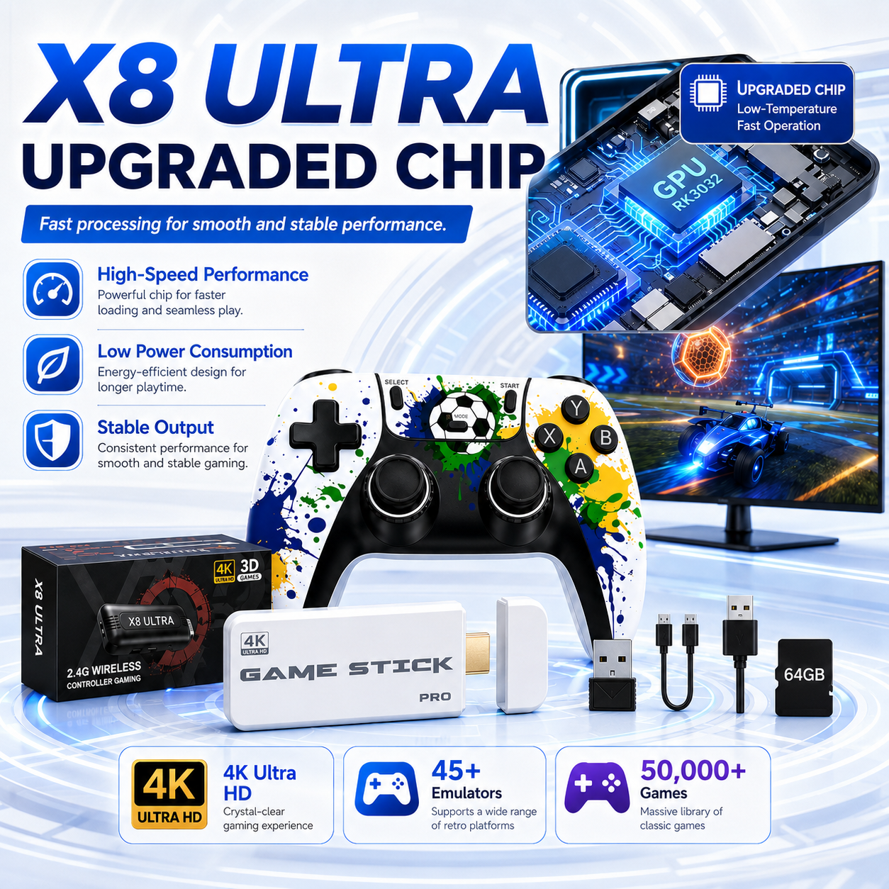 X8 Ultra 4K  Game Console 5000 - Traditional Korean Lifestyle 评论和价格