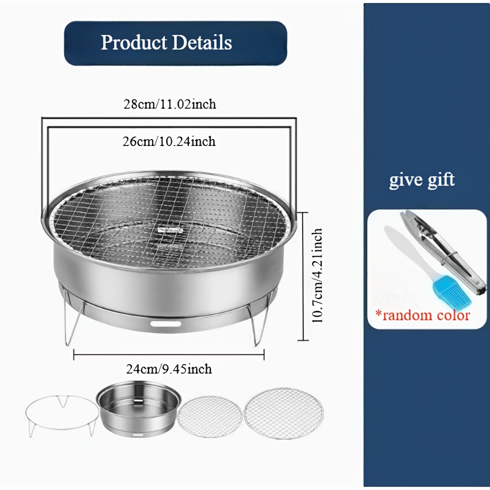 Portable Charcoal Grill & Camp - Korean Bbq Grill 评论和价格