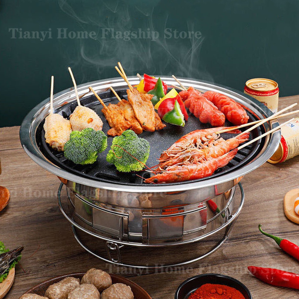 Stainless Steel Charcoal Grill - Korean Bbq Grill 评论和价格