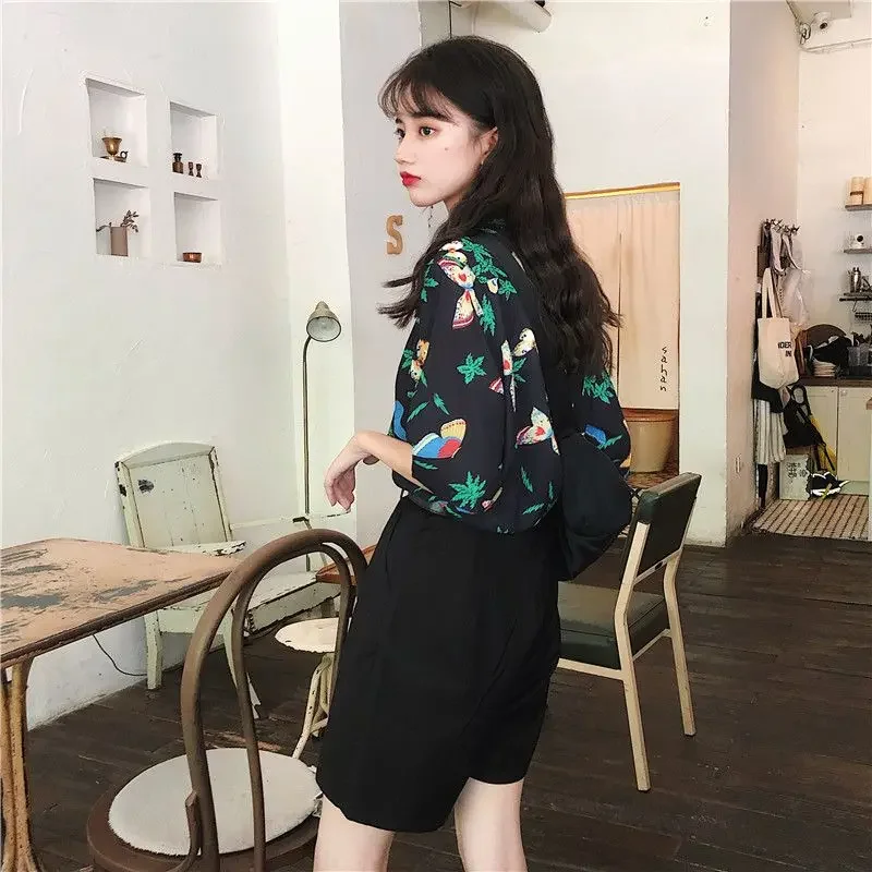 Shirts Women Corduroy Patch Po - Korean Lifestyle Student 评论和价格