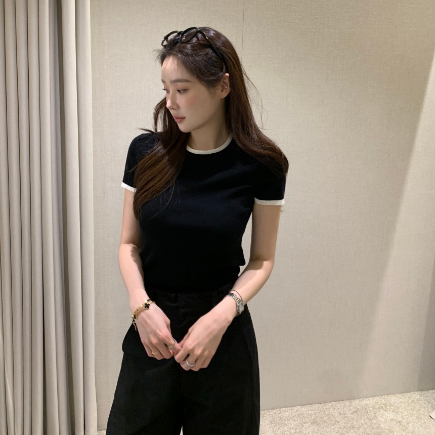 Chic Summer New Thin Color Blo - Lifestyle In Korean 评论和价格