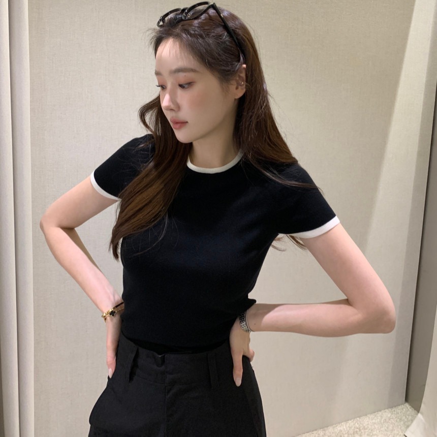 Chic Summer New Thin Color Blo - Lifestyle In Korean 评论和价格