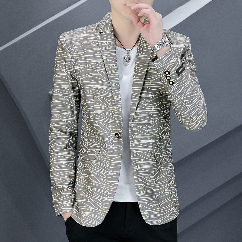 Slim Fit Short Men's Suit Jack - Lifestyle In Korean 评论和价格