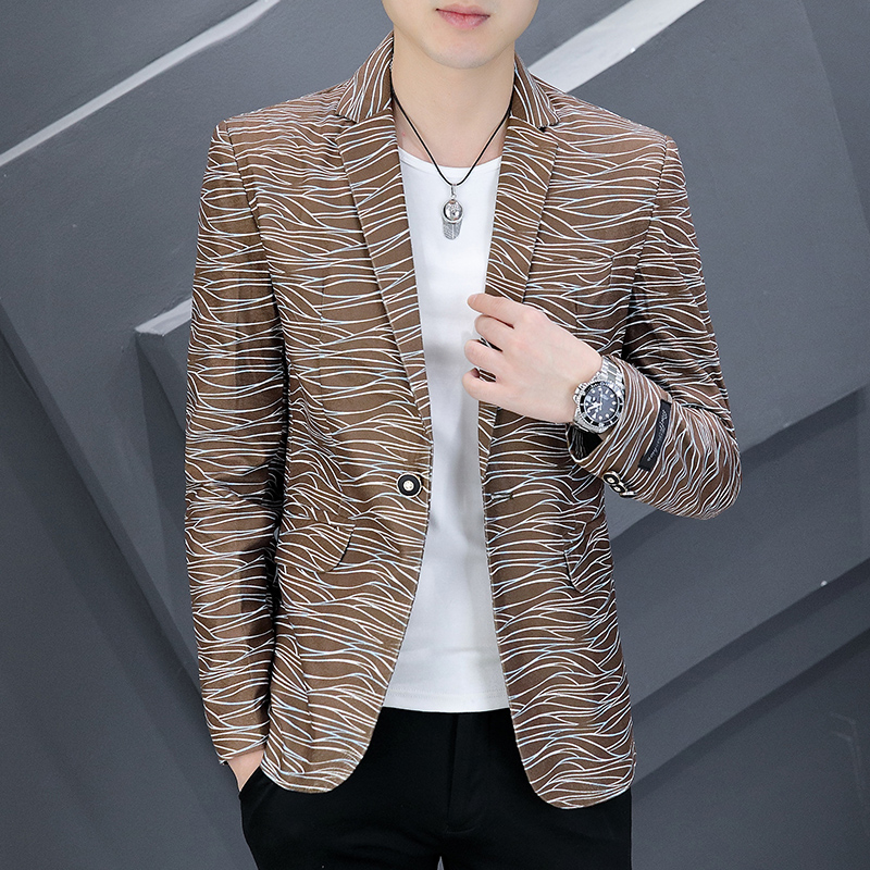 Slim Fit Short Men's Suit Jack - Lifestyle In Korean 评论和价格