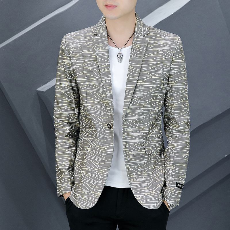 Slim Fit Short Men's Suit Jack - Lifestyle In Korean 评论和价格